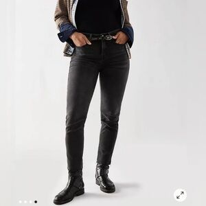 Free People We The Free Black Straight Leg Jeans